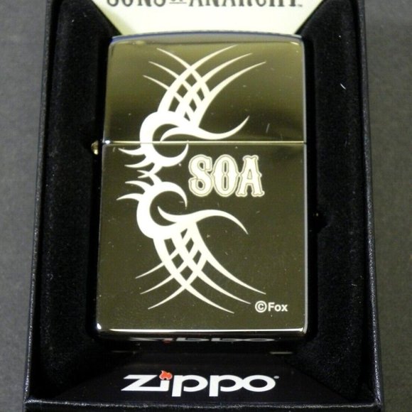 Rare Limited Production Sons of Anarchy Tribal Tattoo Zippo Lighter - Picture 1 of 1